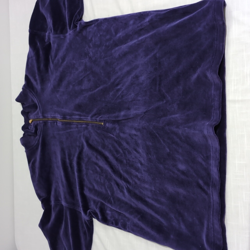 Classiques Sport Nordstrom valor top, pullover, 1/4 zip, purple, NWT, sz Lg - Picture 3 of 12